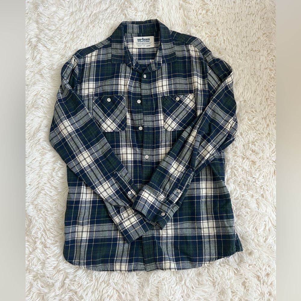 Men’s Urban Pipeline Long Sleeve Flannel Large